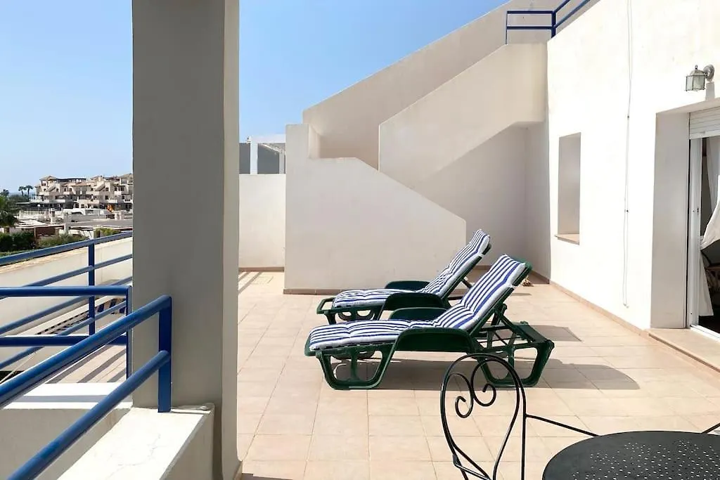 Atico Con Vistas Al Mar En Primera Linea De Playa Vera Apartment